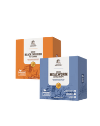 High-protein dried mealworms and black soldier fly larvae for chickens, ducks, and backyard flocks