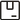 Floppy disk icon on a white background